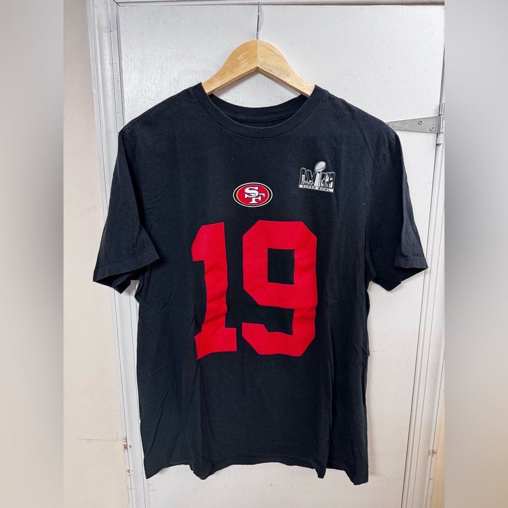 Black and Red 49ers Super Bowl T-Shirt